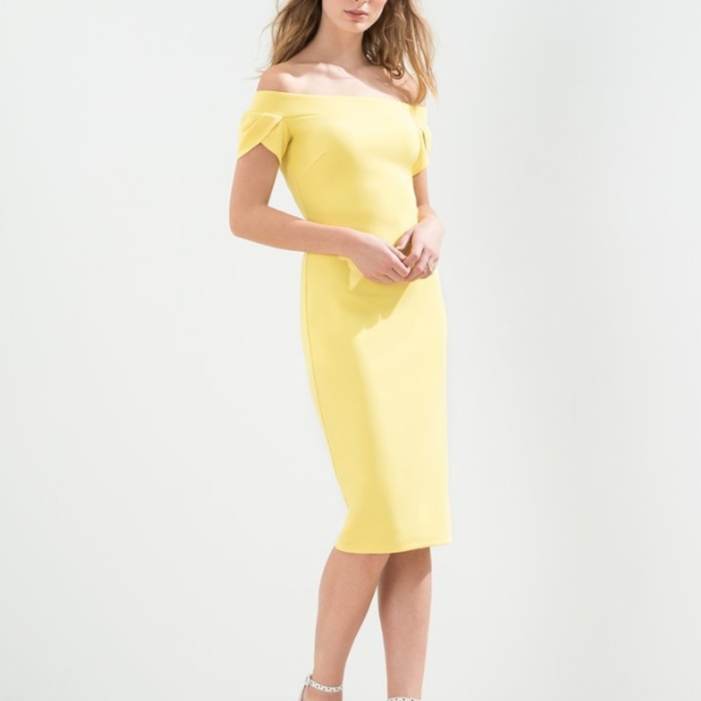 Vivid Bright Yellow dress from Anthropology